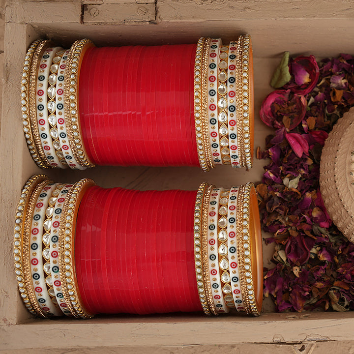 Zarnaz Wedding Churra Red Colour