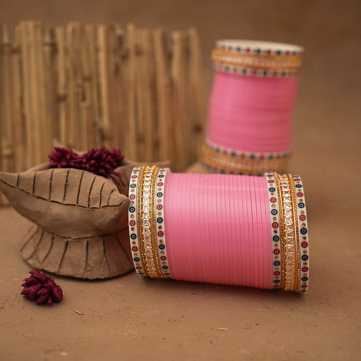 Gulsheen Wedding Churra Pink Colour