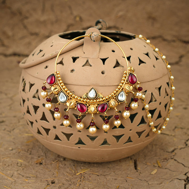 Vaidi Nuth Handcrafted Gold Plated