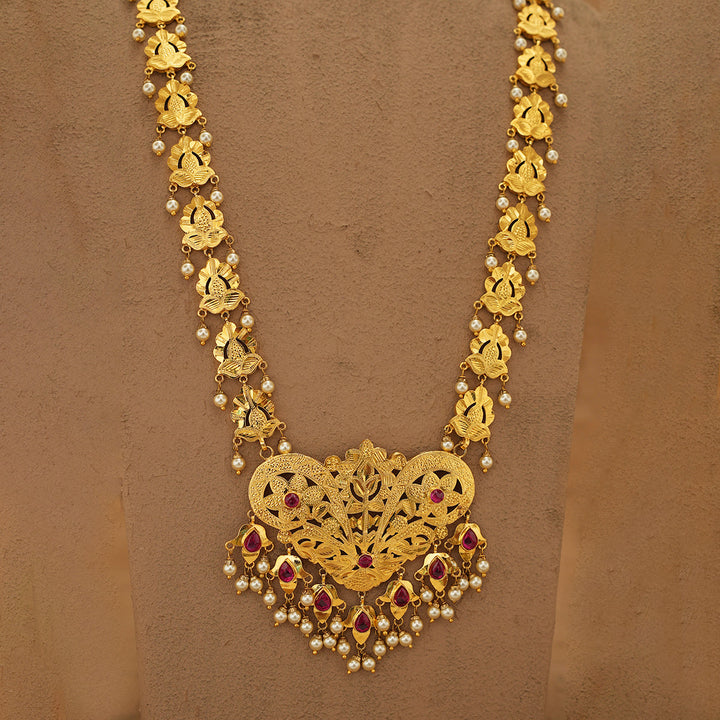 Reya Ranihaar Earrings Set Handcrafted Gold Plated
