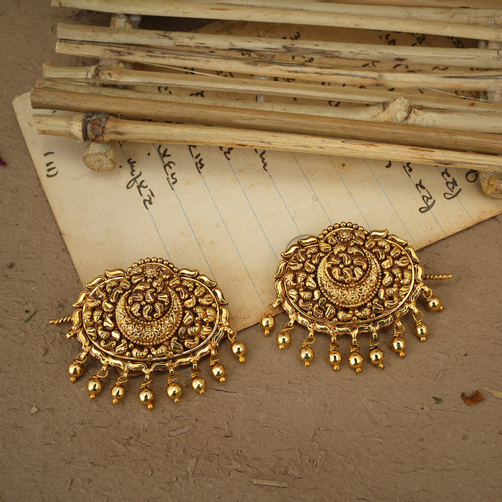 Kusam Clip handcrafted Gold Plated