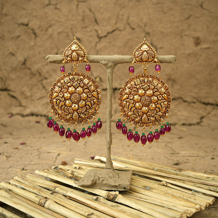 Ruchi Earrings Handcrafted Gold Plated