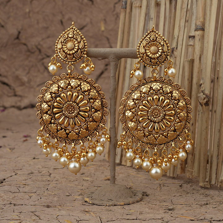 Riwaaz Earrings Handcrafted Gold Plated