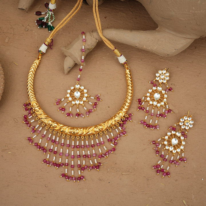 Reya Hasli set Handcrafted Gold Plated
