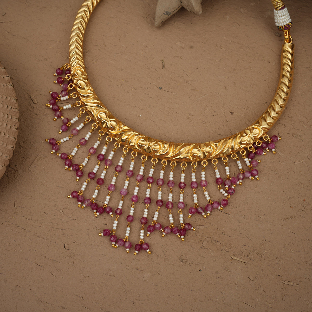 Reya Hasli set Handcrafted Gold Plated