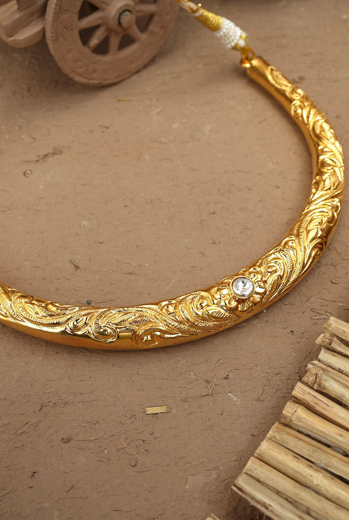 Falak Hasli set Handcrafted Gold Plated