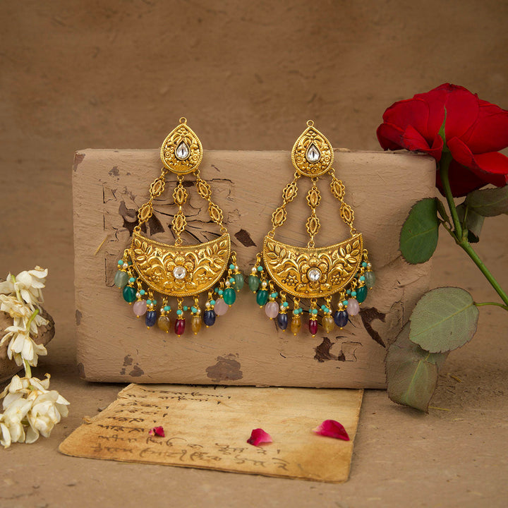 Saundarya Earring Tikka Handcrafted Gold Plated