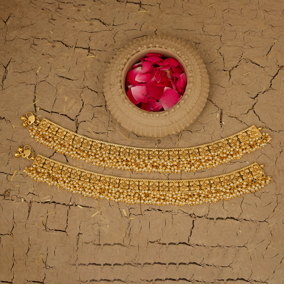 Rasa Payal Handcrafted Gold Plated