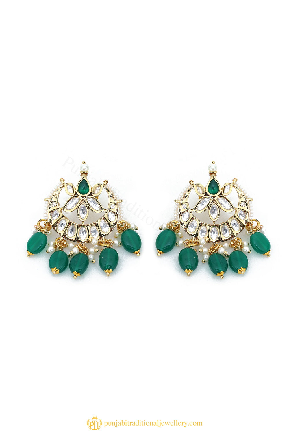 Gold Finished Earrings by PTJ