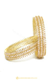 Gold Finished Bangles by PTJ