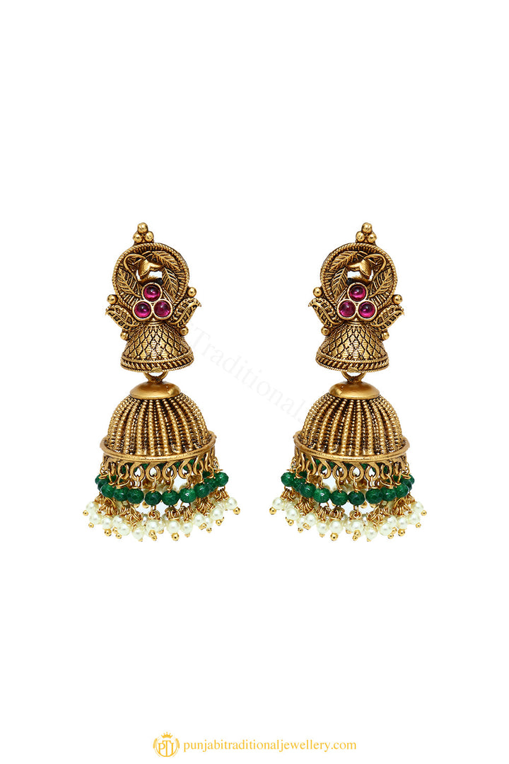 Gold Finished Earrings by PTJ