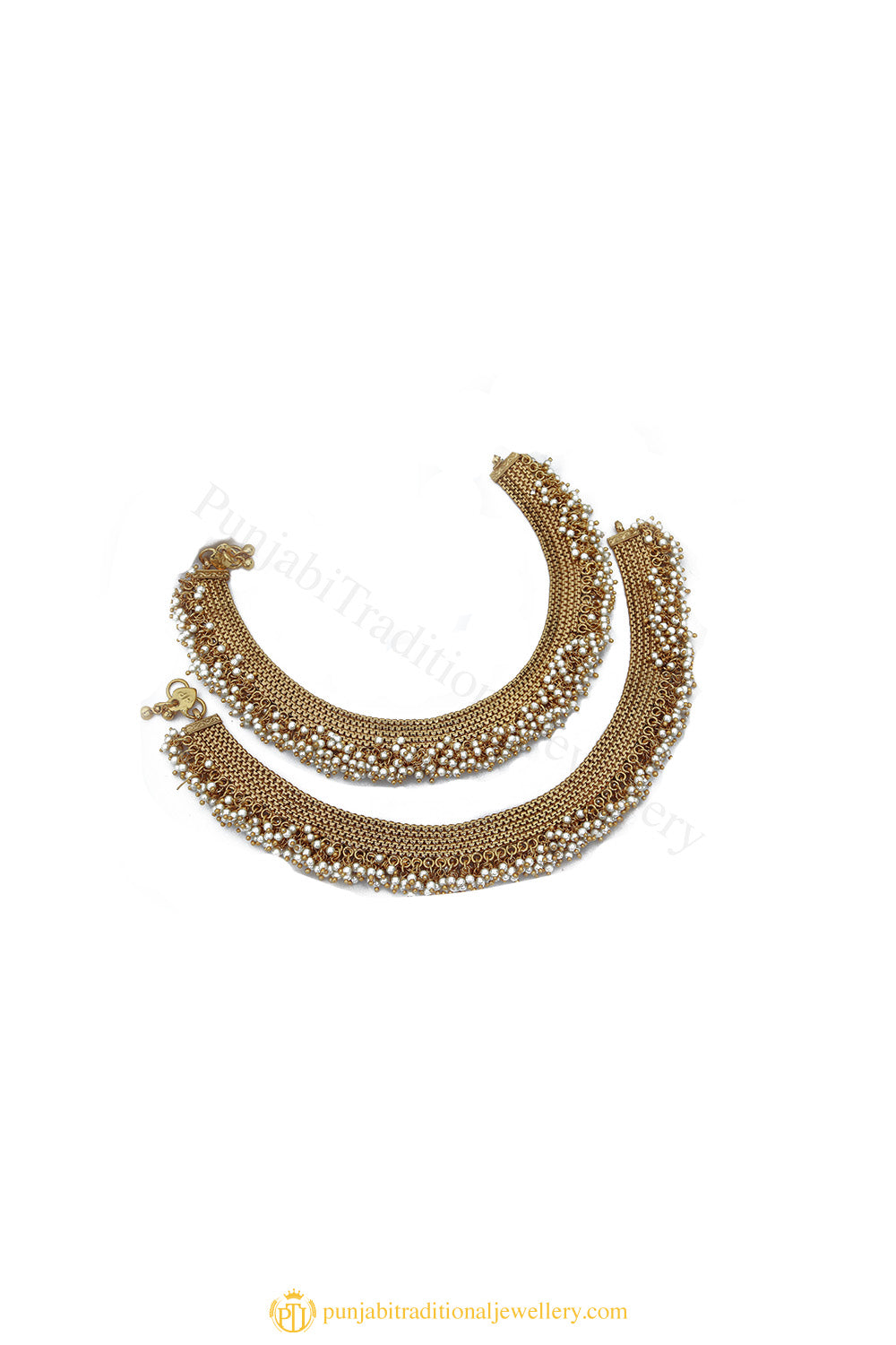 Gold Finished Payal by PTJ