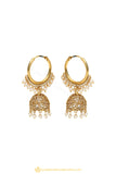 Gold Finished Earrings by PTJ