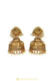 Gold Finished Earrings by PTJ