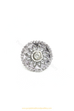 Gold Finished Navratan Kundan Ring By PTJ