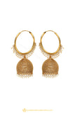 Gold Finished Earrings by PTJ