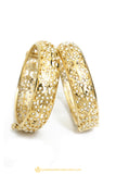 Gold Finished Bangles by PTJ