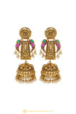 Gold Finished Earrings by PTJ
