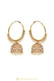 Gold Finished Earrings by PTJ