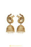 Gold Finished Earrings by PTJ
