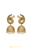 Gold Finished Earrings by PTJ