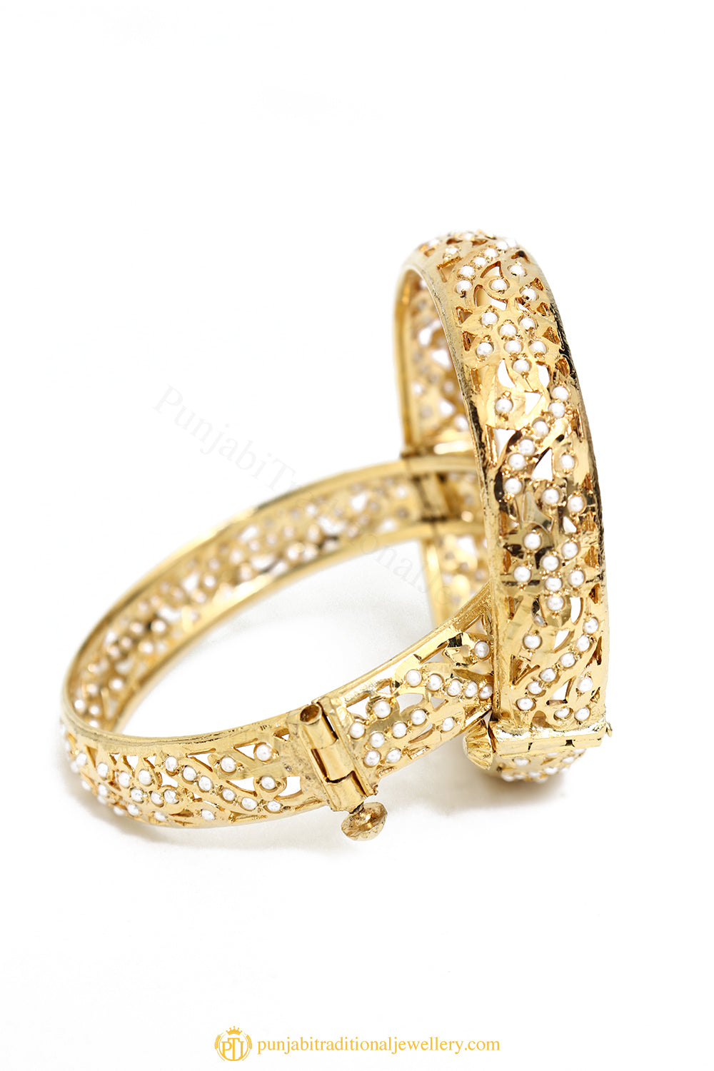 Gold Finished Bangles by PTJ