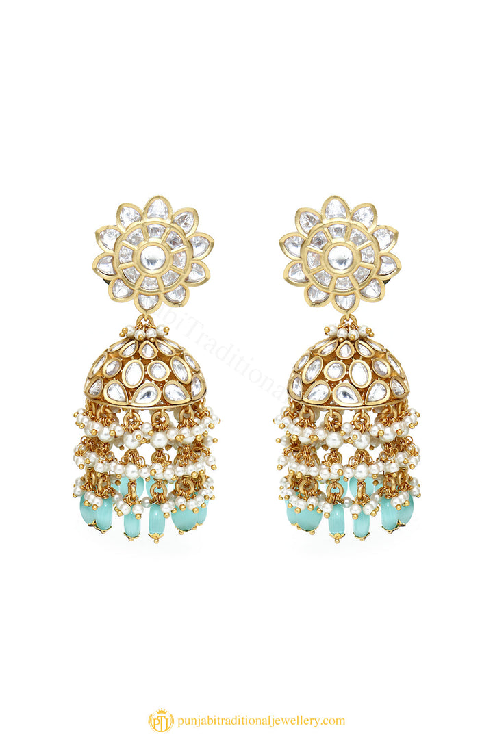 Gold Finished Earrings by PTJ
