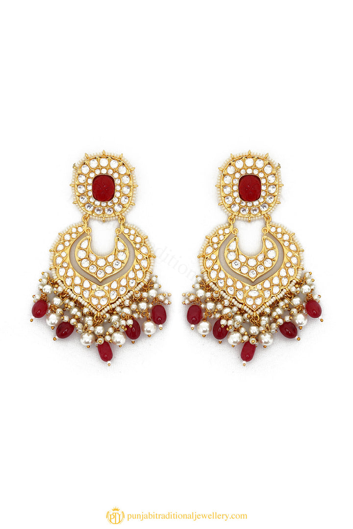 Gold Finished Earrings by PTJ