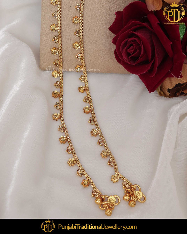 Antique Gold Finished Payal | Punjabi Traditional Jewellery Exclusive