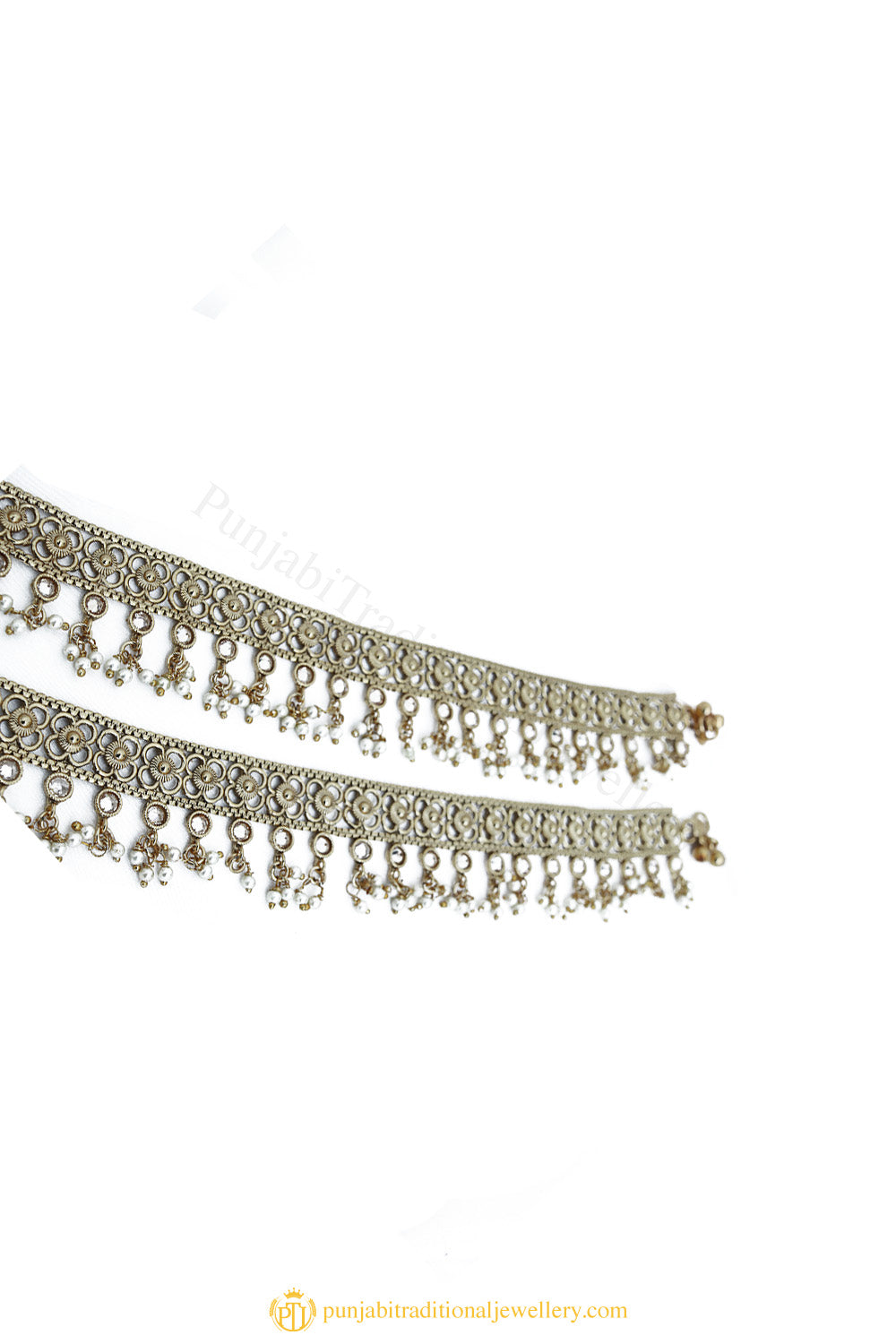 Gold Finished Payal by PTJ