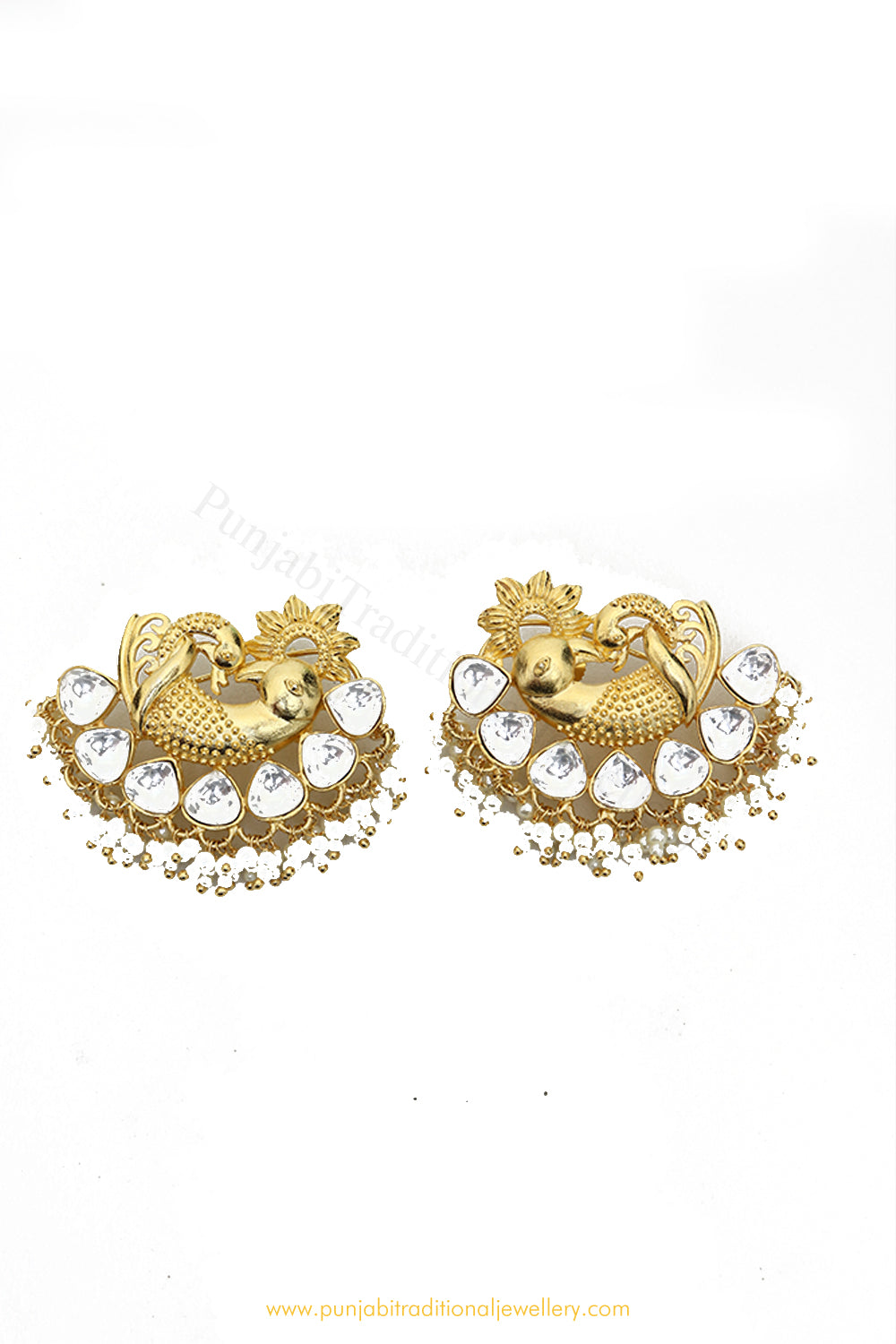 Gold Finished Morni Earrings by PTJ