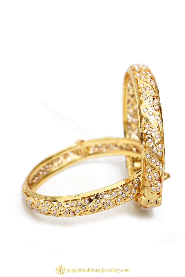Gold Finished Bangles by PTJ