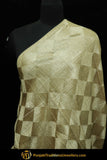 White Color Pure Phulkari Dupatta By Punjabi Traditional Jewellery