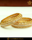 Polki Stone Johda bangles Openable Bangles (Pair) | Punjabi Traditional Jewellery Exclusive