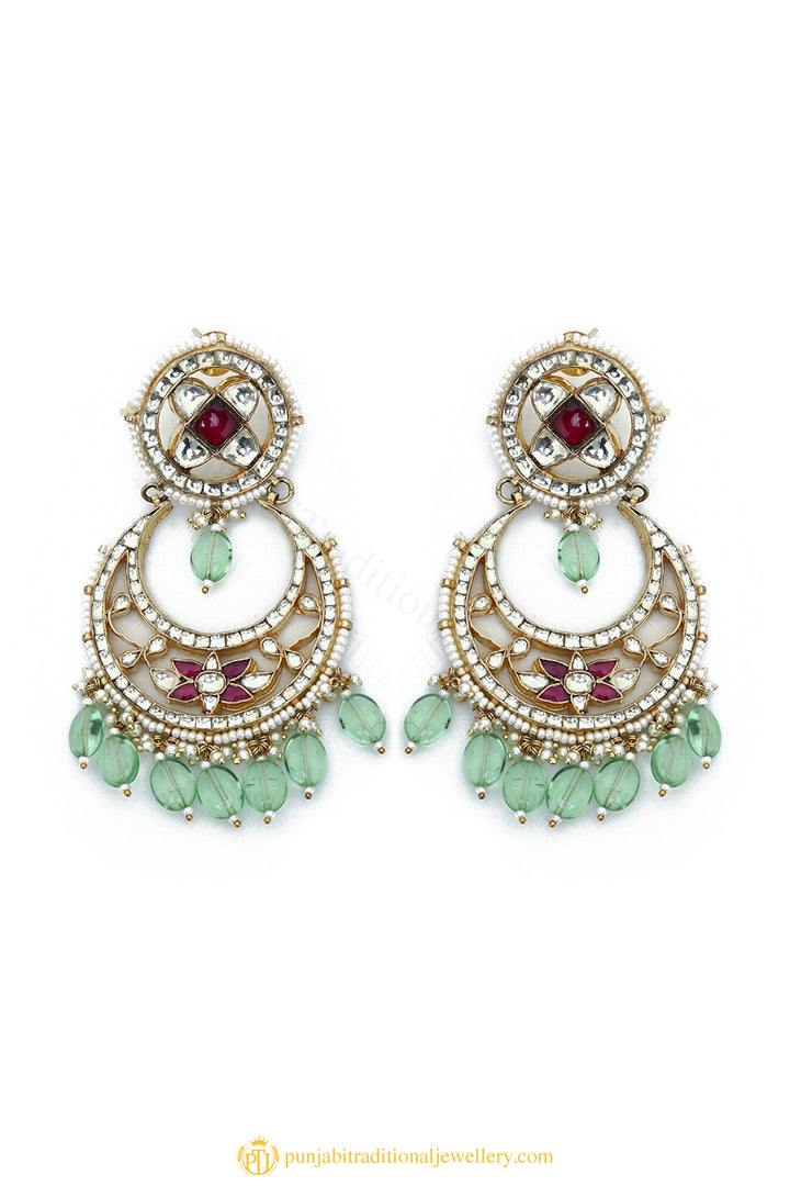 Gold Finished Earrings by PTJ