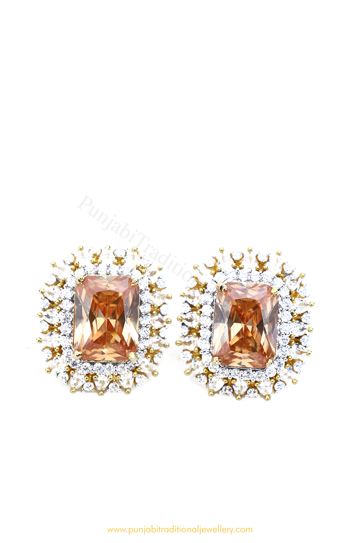 Gold Finished AD Studs By PTJ