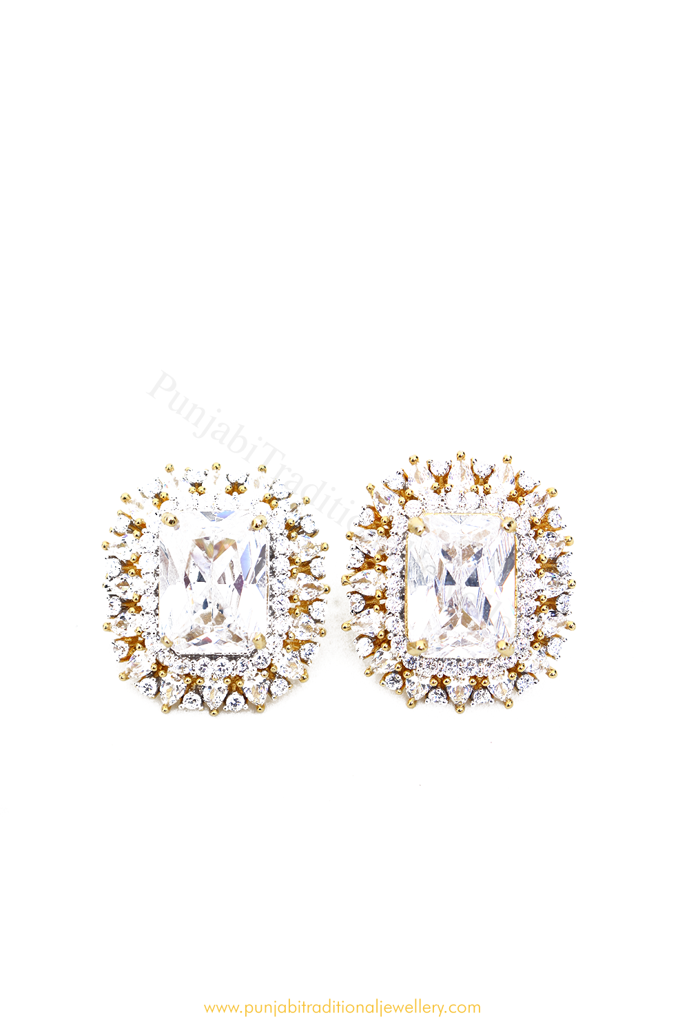 Gold Finished AD Studs By PTJ
