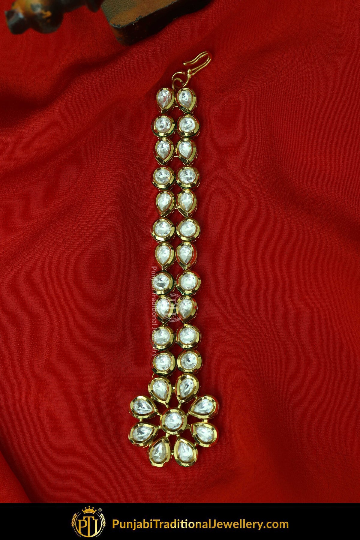 Gold Finished Kundan Tikka | Punjabi Traditional Jewellery Exclusive