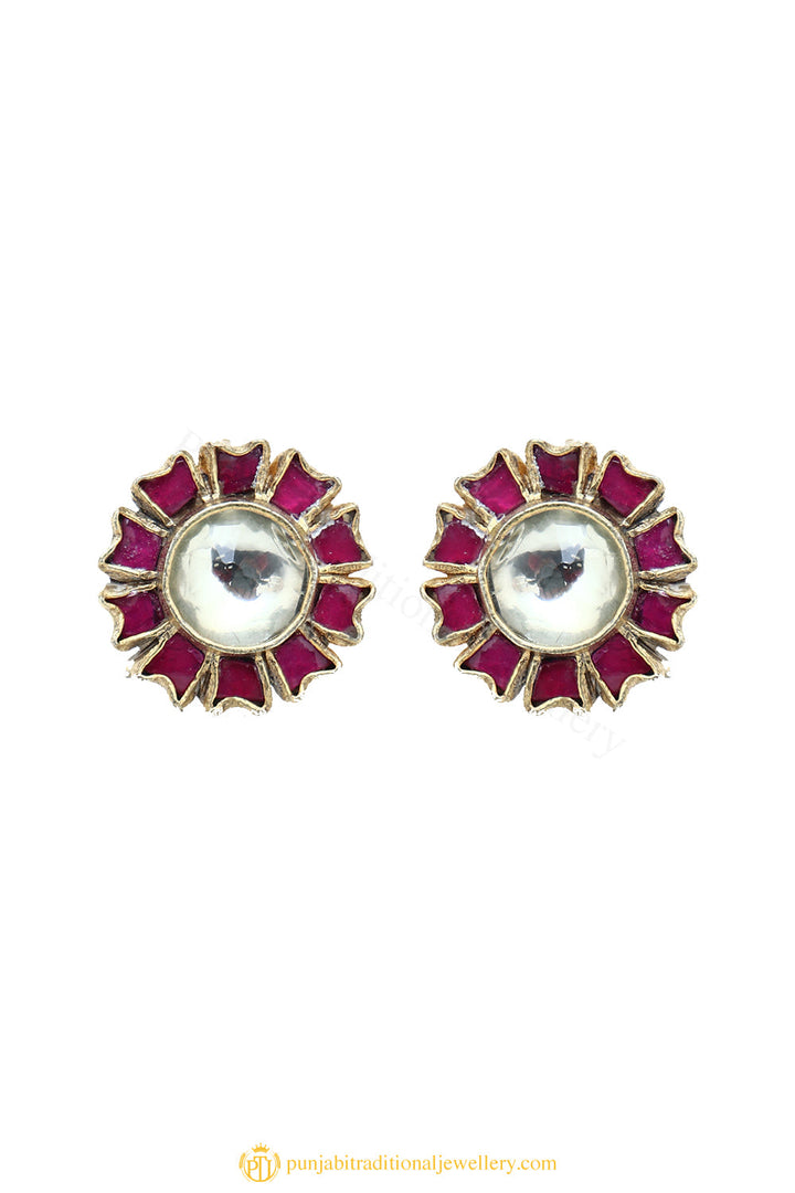 Gold Finished Earrings by PTJ