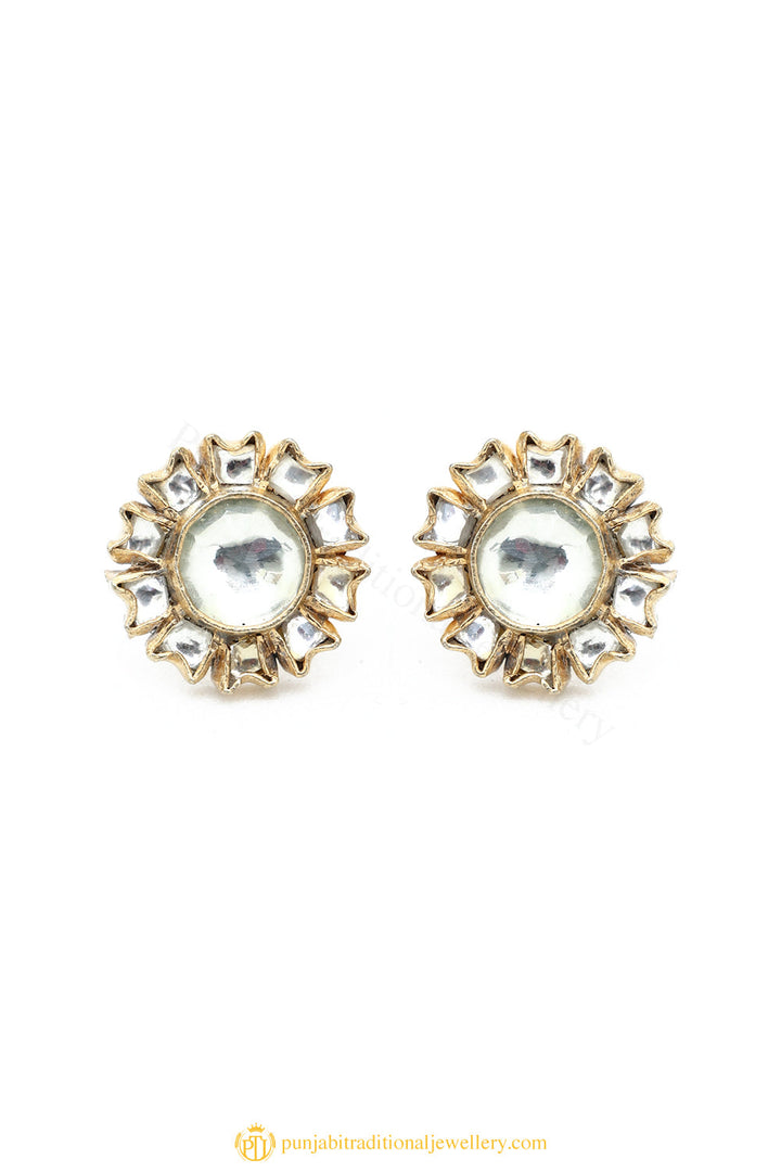 Gold Finished Earrings by PTJ