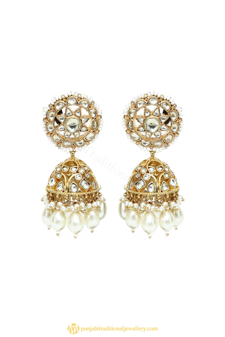 Gold Finished Earrings by PTJ