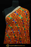 Multi Color Pure Phulkari Dupatta By Punjabi Traditional Jewellery