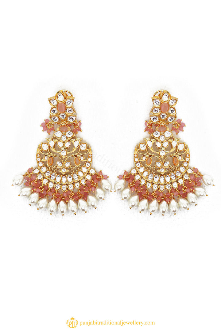 Gold Finished Earrings by PTJ