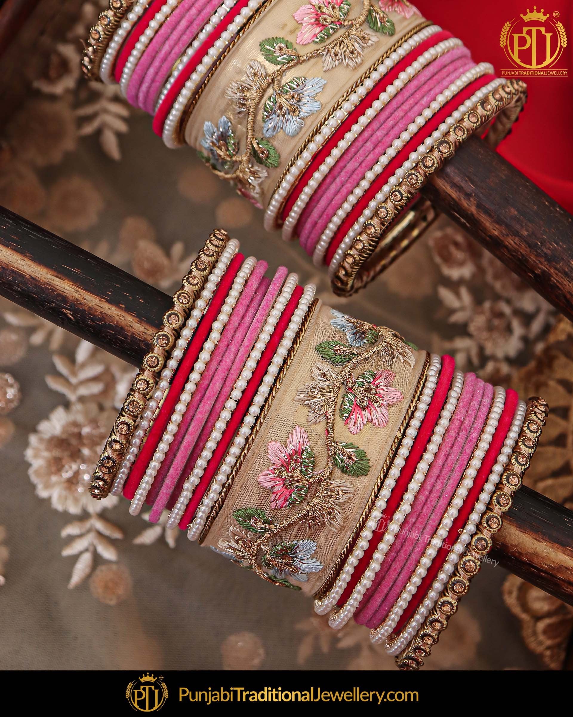 Embroidery bangles on sale