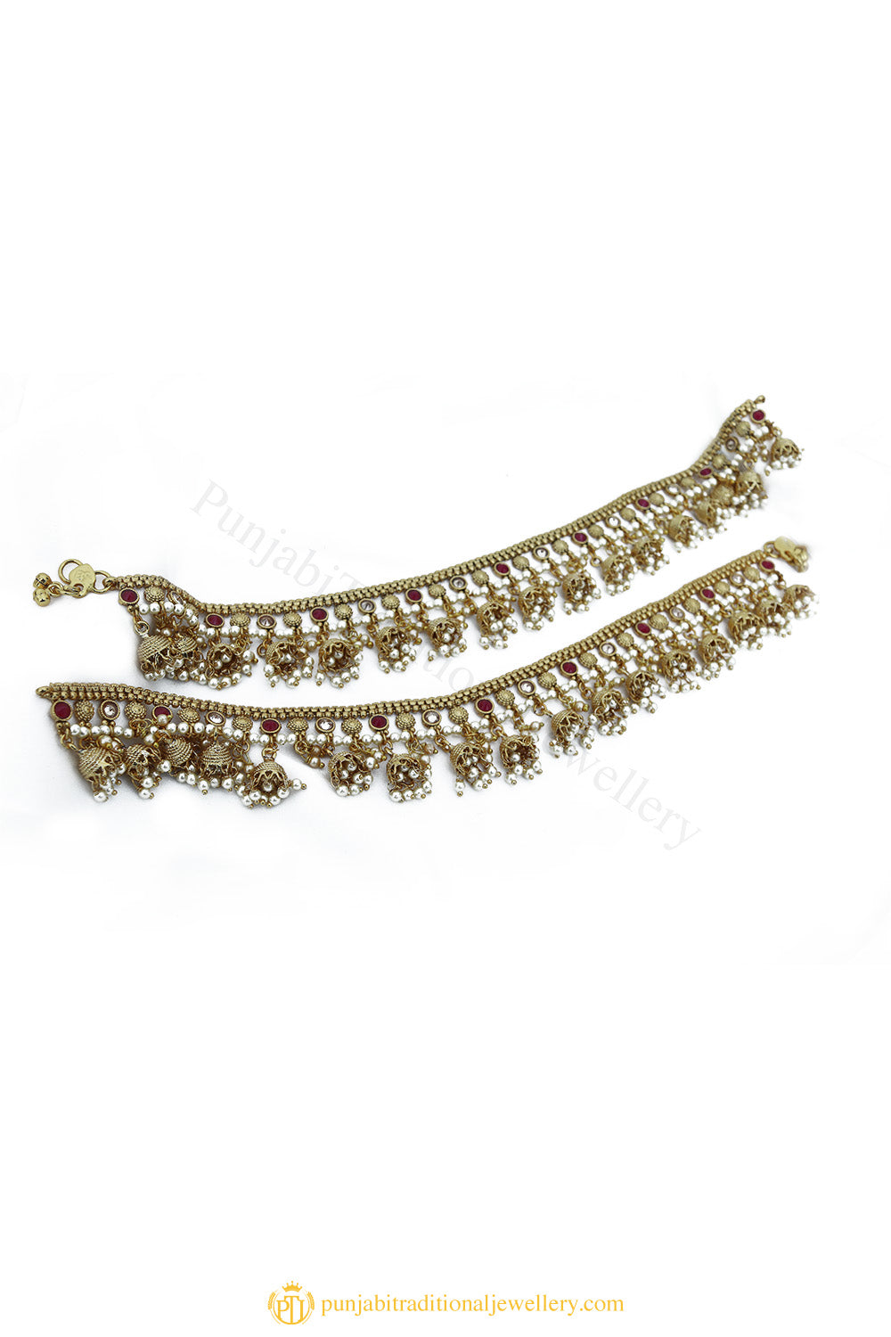 Gold Finished Payal by PTJ
