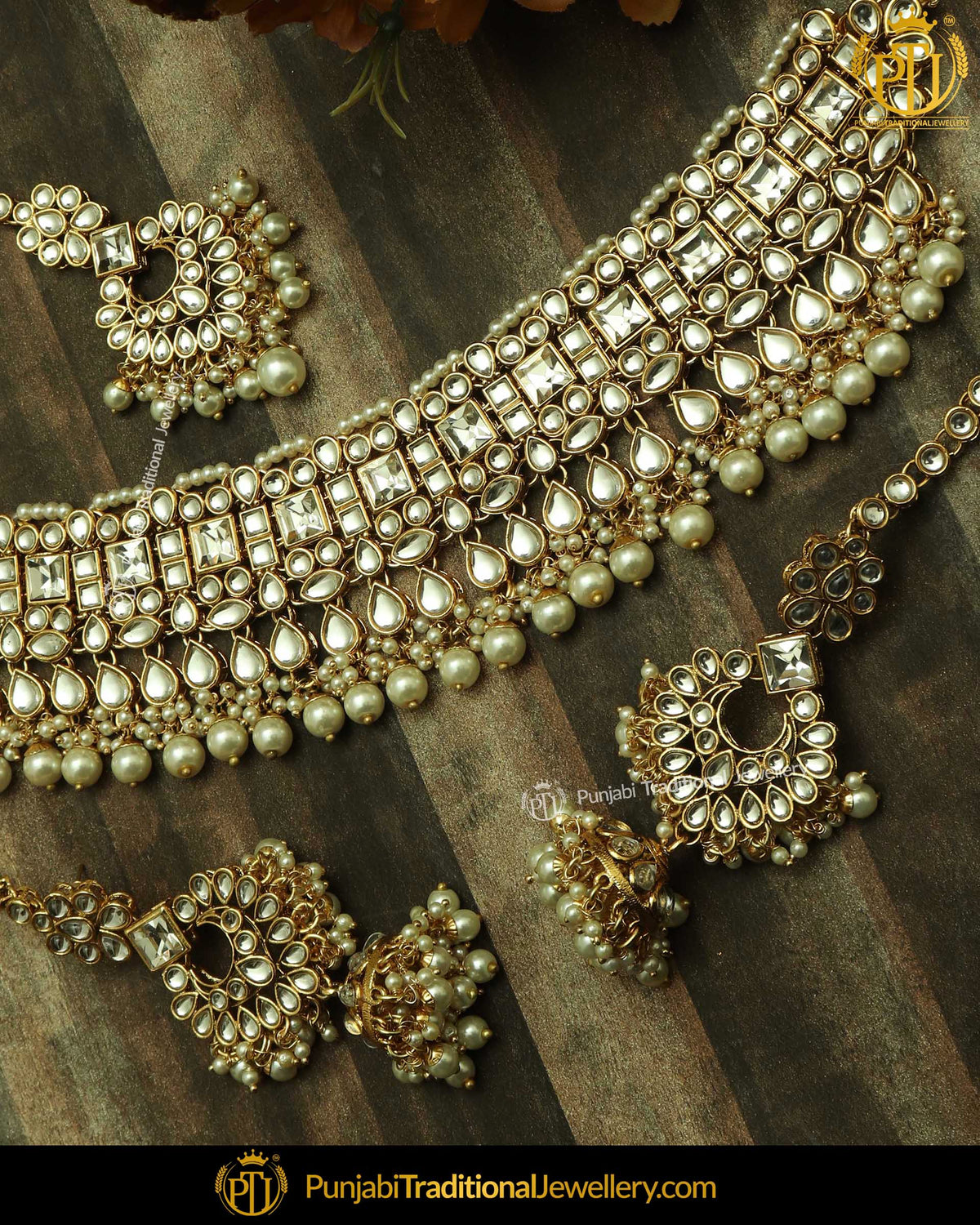 Gold Finished Kundan Choker Set | Punjabi Traditional Jewellery Exclusive