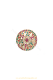Gold Finished Navratan Kundan Ring By PTJ