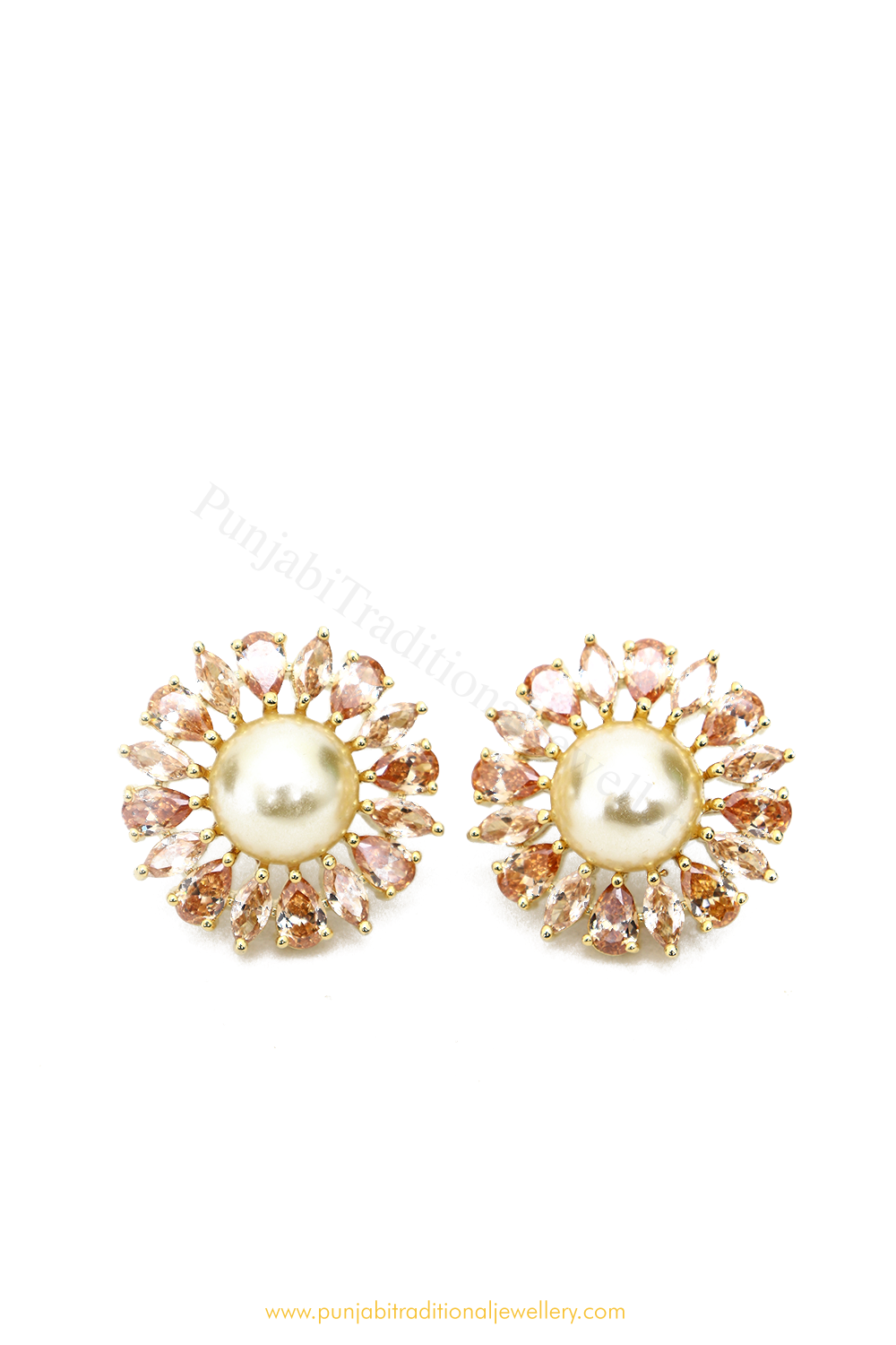 Gold Finished AD Studs By PTJ