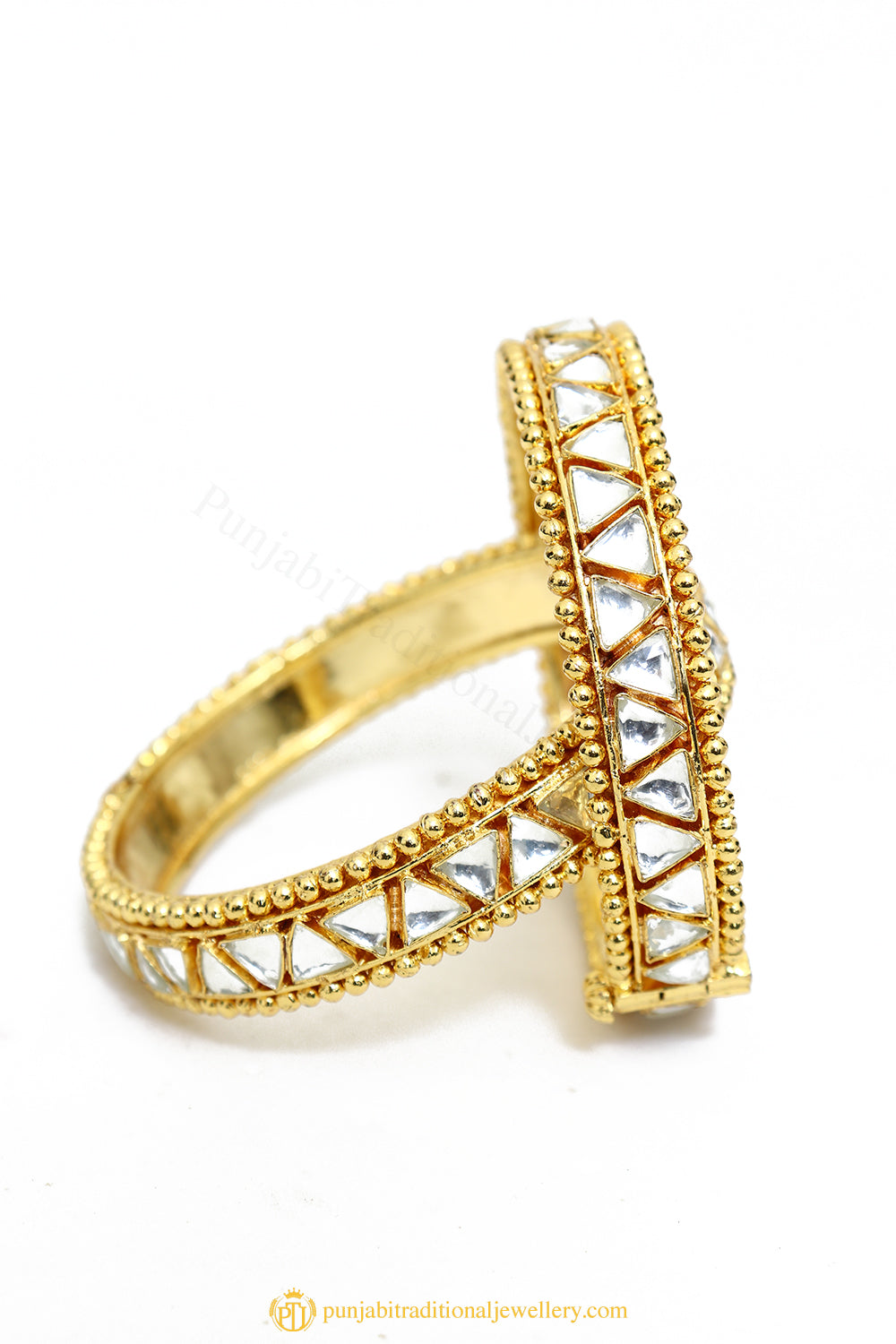 Gold Finished Bangles by PTJ