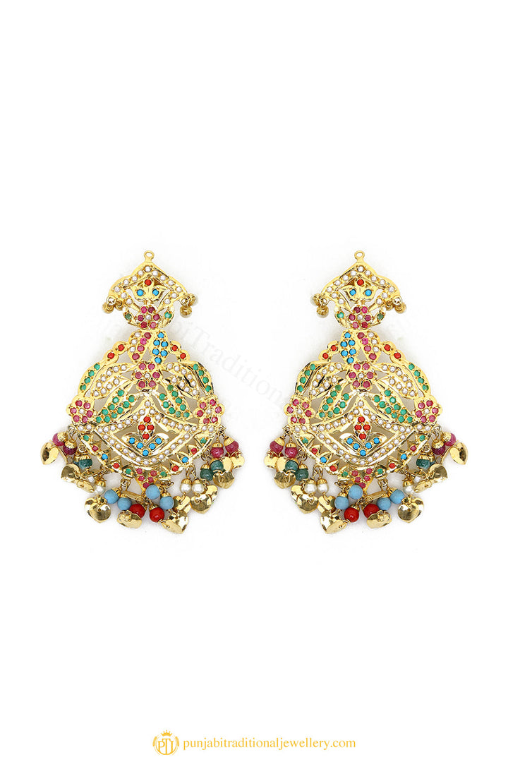 Gold Finished Earrings by PTJ